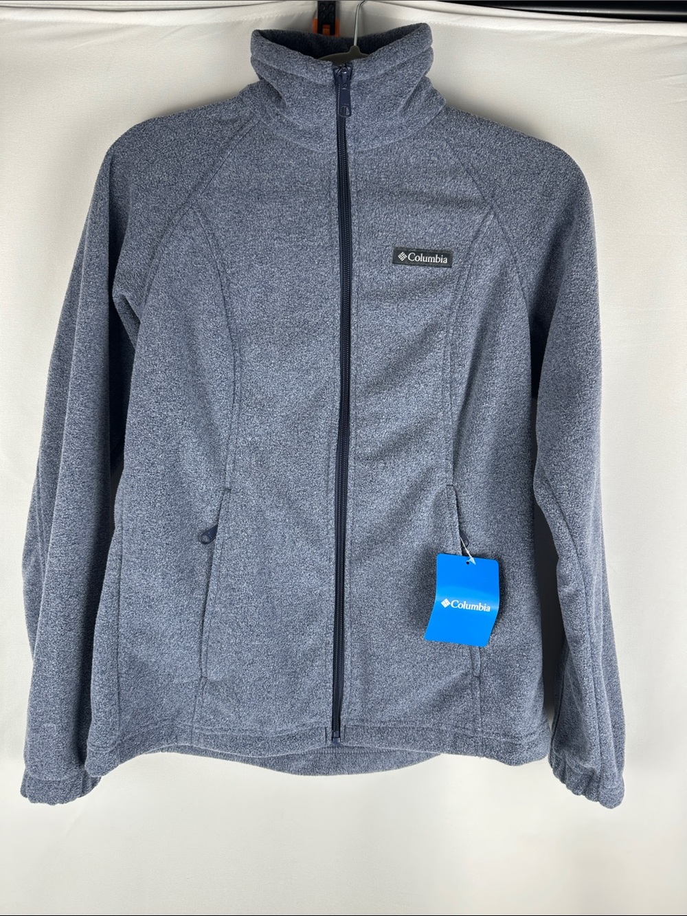 Columbia Sawyer Rapids Blue/Grey 2.0 Fleece Zip Sweater NWT